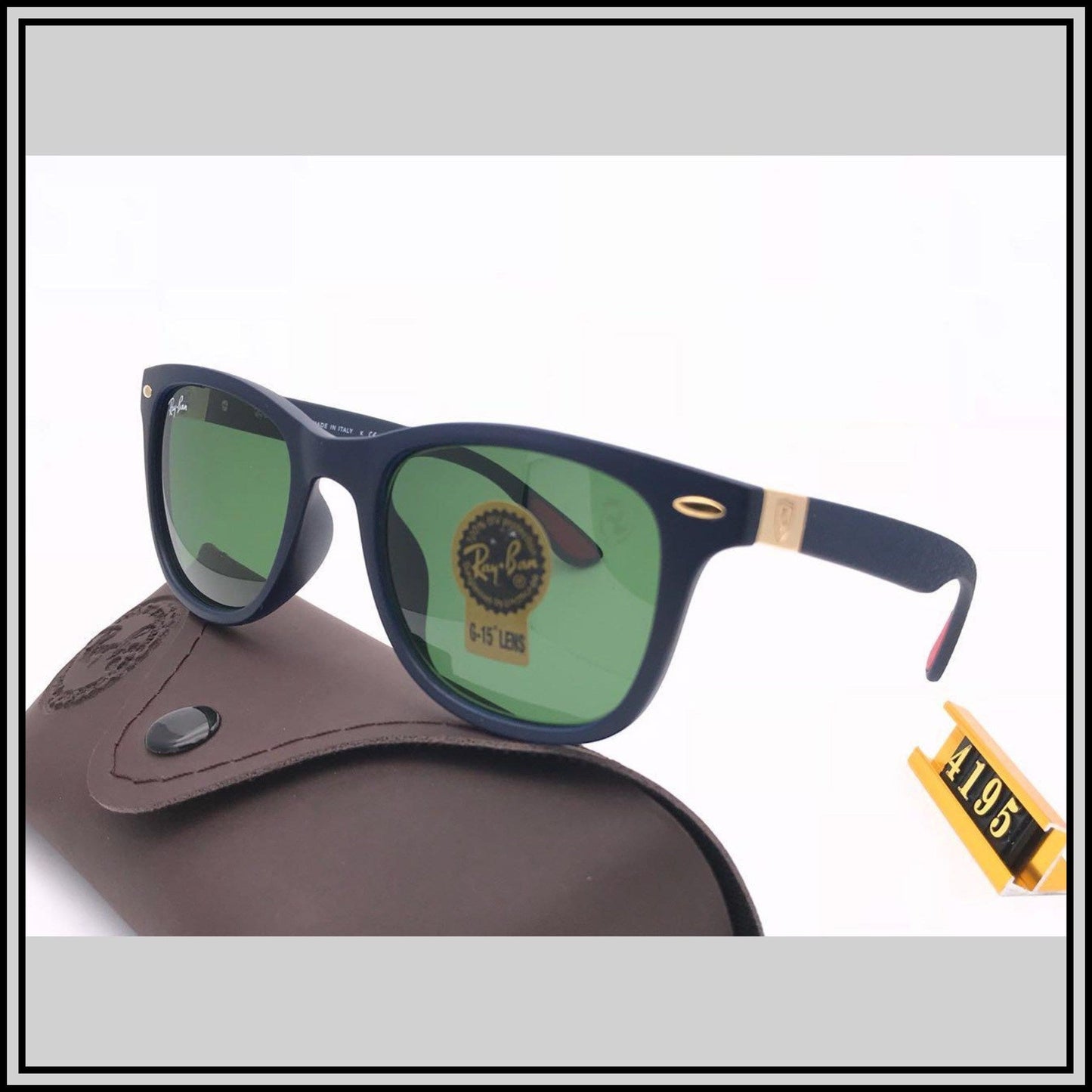 RAY-BAN Green ( 4195 ) New 26-mm Men's Sunglasses.